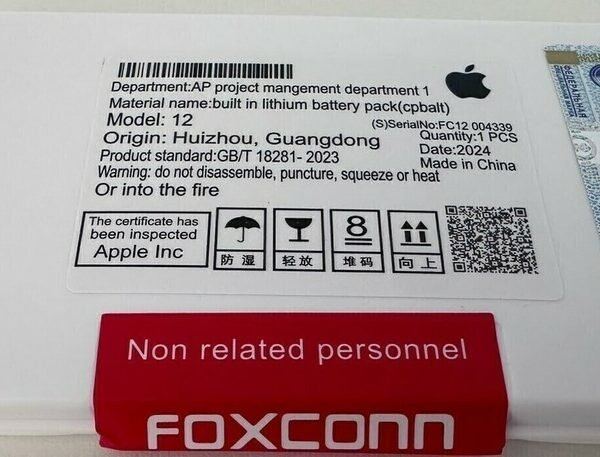 Bateria FOXCONN iPhone 12-12 pro Con flex