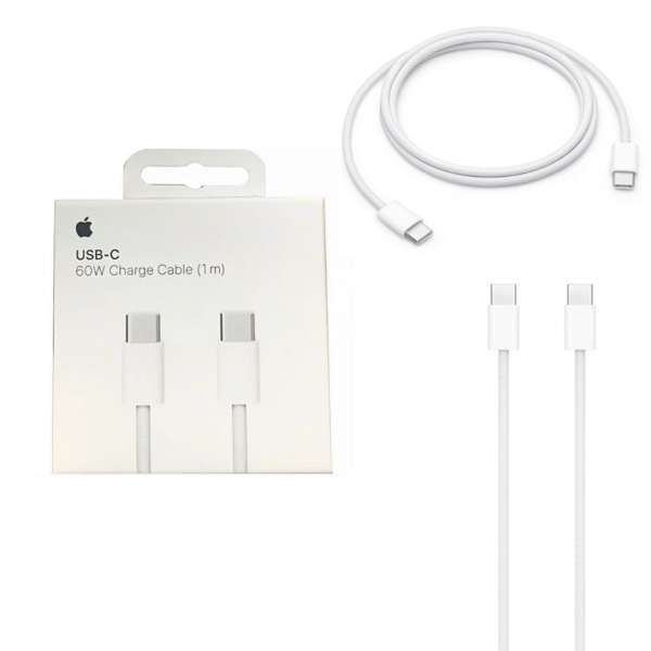 Cable APPLE ORIGINAL Fast Charge 60 W Type C to Type C 1 MT MALLADO